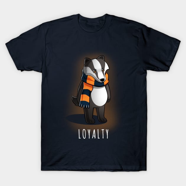 Loyal Badger T-Shirt by Digital Magician